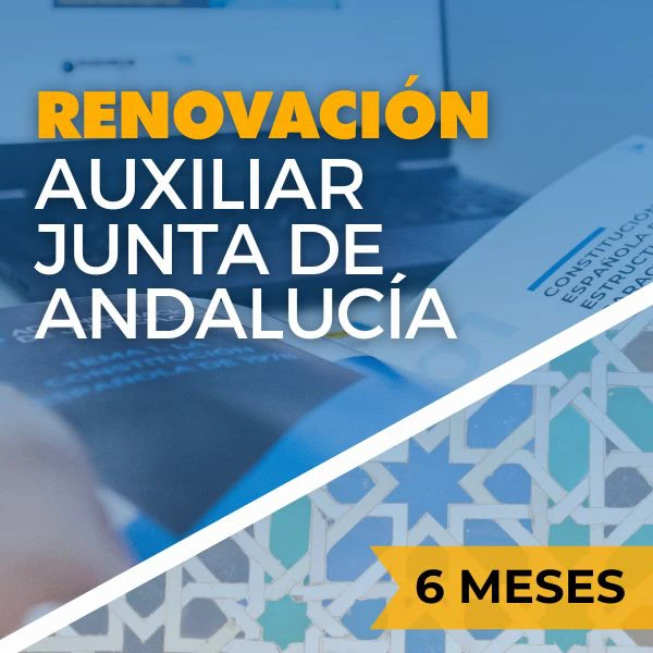 renovar curso auxiliar junta de andalucía 6 meses