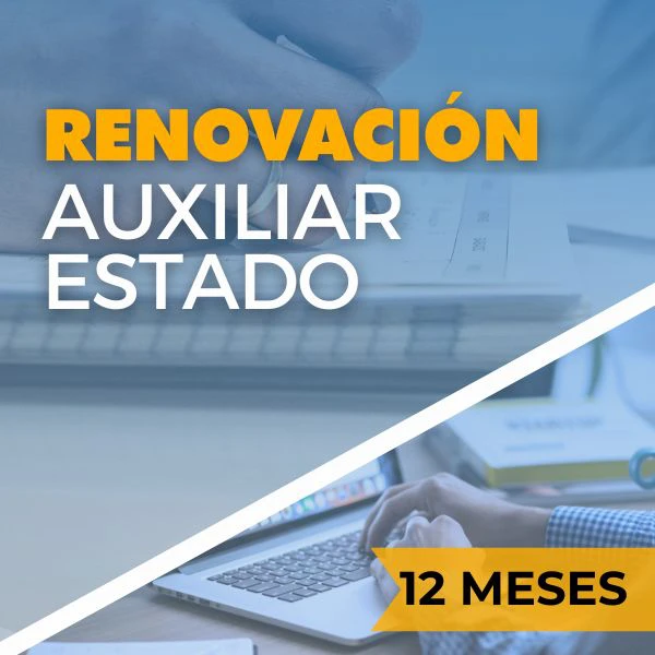 renovar curso auxiliar del estado 12 meses