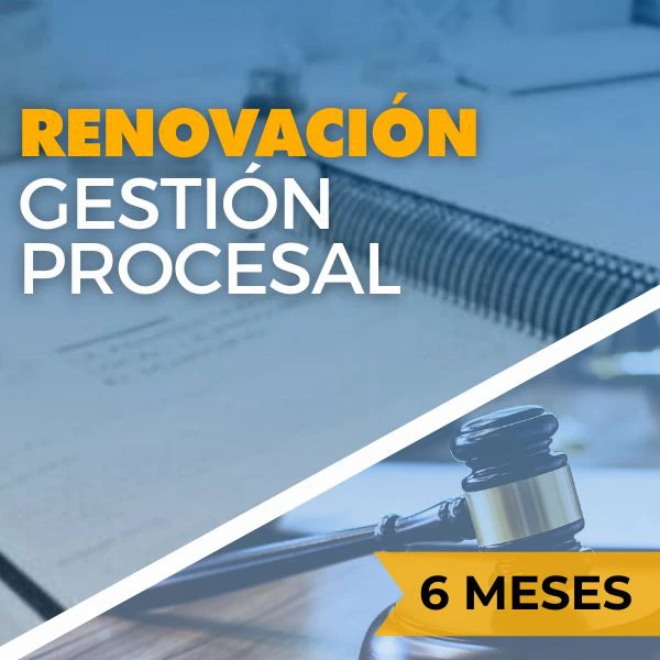 renovar curso gestión procesal 6 meses