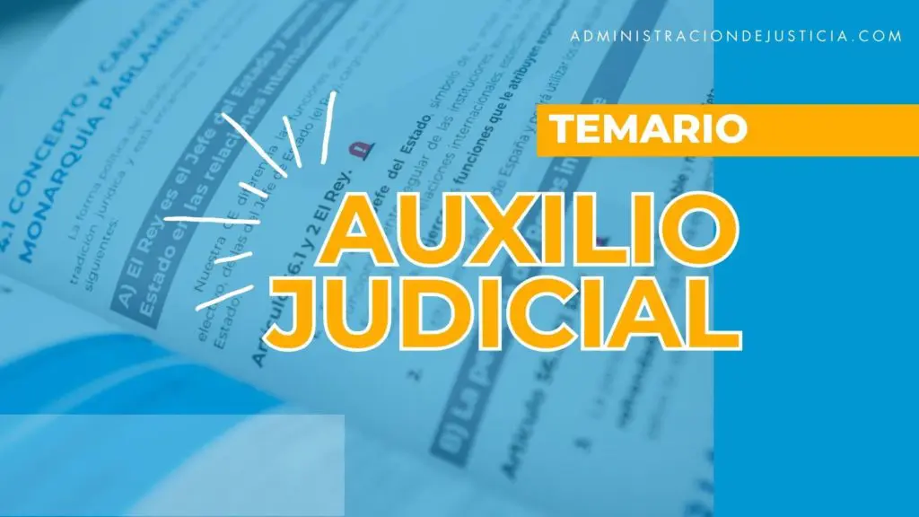 temario auxilio judicial