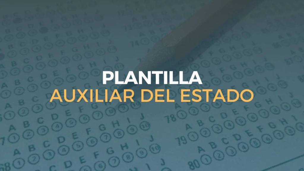 plantilla examen auxiliar del estado