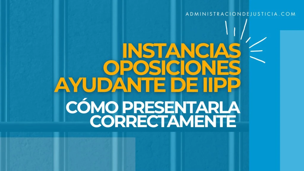 guía instancias ayudante instituciones penitenciarias